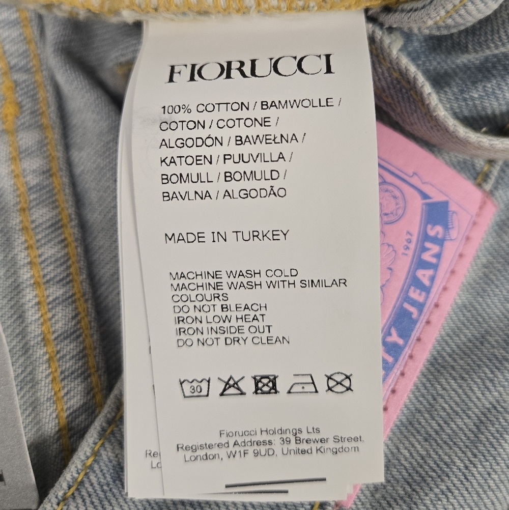 Authentic‎ FIORUCCI BROOKE FLARE Light Vintage Jeans SZ 24 - Picture 14 of 16